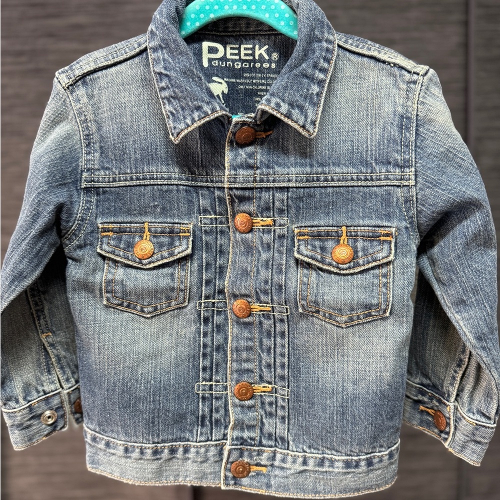 Peek Dungarees Jean Jacket Size 18-24 Months
